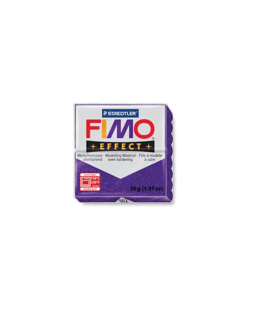 MODELLING CLAY FIMO 56G SML GLITTER PURP