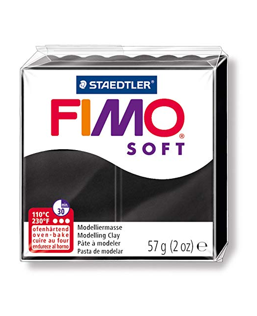 MODELLING CLAY FIMO 56G SML BLACK